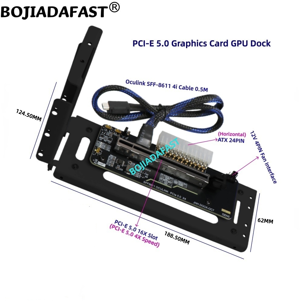 Oculink Egpu Dock Graphics Card - Scheda Grafica Esterna PCI-E 5.0 X4